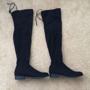 Black Knee-High Boots